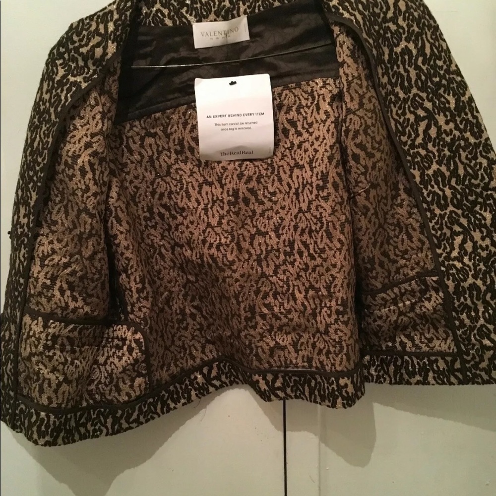 Valentino Brown/ glitter blouse top - Picture 5 of 8